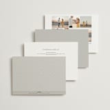 "Overlay" - Wedding Invitations in Dove by Meggy Masters - Back of Card Options