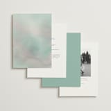 "Nouveau Frame" - Wedding Invitations in Seafoam by Ashley DeMeyere - Back of Card Options