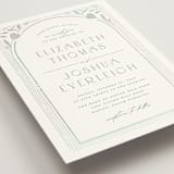 "Nouveau Frame" - Wedding Invitations in Seafoam by Ashley DeMeyere - Detail