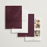 "Dried Floral Wreath" - Wedding Invitations in Cabernet by Erin Deegan - Back of Card Options