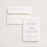 "Ashbury" - Wedding Invitations in Ink by Kristie Kern - Invitation with Envelope