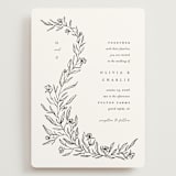 "Floral Cascade" - Wedding Invitations in Alpine by Pixel and Hank - Front