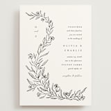"Floral Cascade" - Wedding Invitations in Alpine by Pixel and Hank - Front