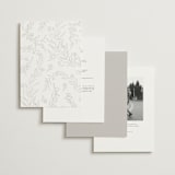 "Floral Cascade" - Wedding Invitations in Alpine by Pixel and Hank - Back of Card Options