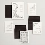 "Floral Cascade" - Wedding Invitations in Alpine by Pixel and Hank - Invitation Suite