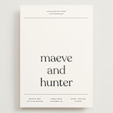 "Memo" - Wedding Invitations in Charcoal by Blustery August - Front