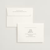 "Memo" - Wedding Invitations in Charcoal by Blustery August - FREE Recipient Addressing