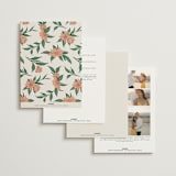 "Charming" - Wedding Invitations in Almond by GeekInk Design - Back of Card Options