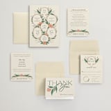 "Charming" - Wedding Invitations in Almond by GeekInk Design - Invitation Suite