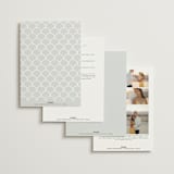 "Inverness" - Wedding Invitations in Pistachio by Nicole Whiddon - Back of Card Options