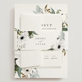 "Inverness" - Wedding Invitations in Pistachio by Nicole Whiddon - Assembled with Belly Band