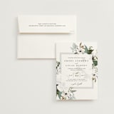 "Inverness" - Wedding Invitations in Pistachio by Nicole Whiddon - Invitation with Envelope