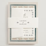 "Americana" - Wedding Invitations in Sea by leslie hamer - Assembled with Belly Band