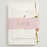 "colorwash floral" - Wedding Invitations in Blossom by Angela Marzuki - Assembled with Belly Band