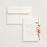 "colorwash floral" - Wedding Invitations in Blossom by Angela Marzuki - Invitation with Envelope