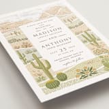 "Westward" - Wedding Invitations in Sandstone by Paper Sun Studio - Detail