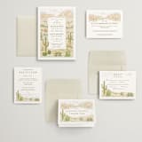 "Westward" - Wedding Invitations in Sandstone by Paper Sun Studio - Invitation Suite
