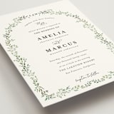 "Monogramed Arch" - Wedding Invitations in Mojito by Susan Moyal - Detail