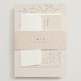 "tortina" - Wedding Invitations in Taupe by chocomocacino - Assembled with Belly Band