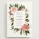 "Blossom" - Wedding Invitations in Blush by Susan Moyal - Front