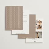 "Luxe script" - Wedding Invitations in Pearl by Hooray Creative - Back of Card Options