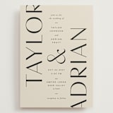 "Amara" - Wedding Invitations in Sand by Robert and Stella - Front