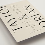 "Amara" - Wedding Invitations in Sand by Robert and Stella - Detail