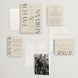 "Amara" - Wedding Invitations in Sand by Robert and Stella - Invitation Suite