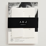 "Have and Hold" - Wedding Invitations in Porcelain by Eric Clegg - Assembled with Belly Band