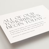 "tomorrows" - Wedding Invitations in Ink by Lori Wemple - Detail