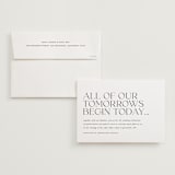 "tomorrows" - Wedding Invitations in Ink by Lori Wemple - Invitation with Envelope