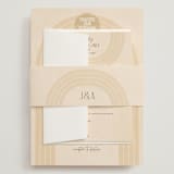 "Chuppah Arch" - Wedding Invitations in Desert Sun by Laura Bolter - Assembled with Belly Band