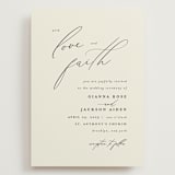 "Love and Faith" - Wedding Invitations in Vanilla by Louise Kay - Front