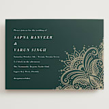 "Engraved Paisley" - Wedding Invitations in Cardamom by Oma N. Ramkhelawan - Front