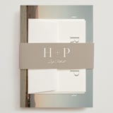 "Mystique" - Wedding Invitations in Linen by Ashley Rosenbaum - Assembled with Belly Band