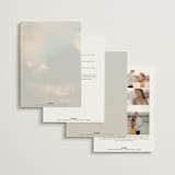 "Daybreak" - Wedding Invitations in Dove by Olivia Kanaley Inman - Back of Card Options