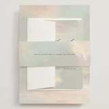 "Daybreak" - Wedding Invitations in Dove by Olivia Kanaley Inman - Assembled with Belly Band