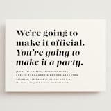 "Make it official" - Wedding Invitations in Panda by Lea Delaveris - Front