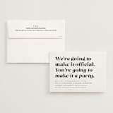 "Make it official" - Wedding Invitations in Panda by Lea Delaveris - Invitation with Envelope