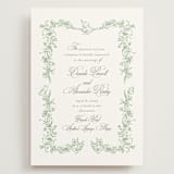 "Romantic Garden" - Wedding Invitations in Mint by Melinda Denison - Front