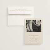"Nonnette" - Wedding Invitations in Vanilla by Blustery August - Invitation with Envelope