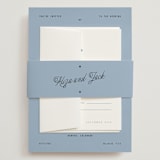 "Cheers" - Wedding Invitations in Sky by Blustery August - Assembled with Belly Band