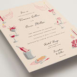 "Velvet Cherry" - Wedding Invitations in Cherry by Sarah Rosenthal - Detail