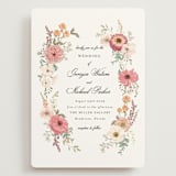 "Cherished" - Wedding Invitations in Sunset by Susan Moyal - Front
