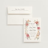 "Cherished" - Wedding Invitations in Sunset by Susan Moyal - Invitation with Envelope