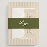 "hayden" - Wedding Invitations in Blush by Ellen Schlegelmilch - Assembled with Belly Band