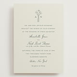 "Pair of Calla Lilies" - Wedding Invitations in Sage by Leah Bisch - Front