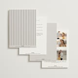 "Align" - Wedding Invitations in Linen by JoAnn Jinks - Back of Card Options