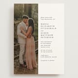 "Portrait" - Wedding Invitations in Platinum by Heather Schertzer - Front