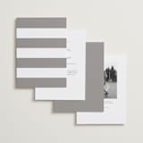 "Portrait" - Wedding Invitations in Platinum by Heather Schertzer - Back of Card Options